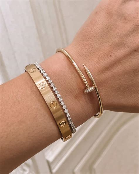 cartier brushed gold love bracelet